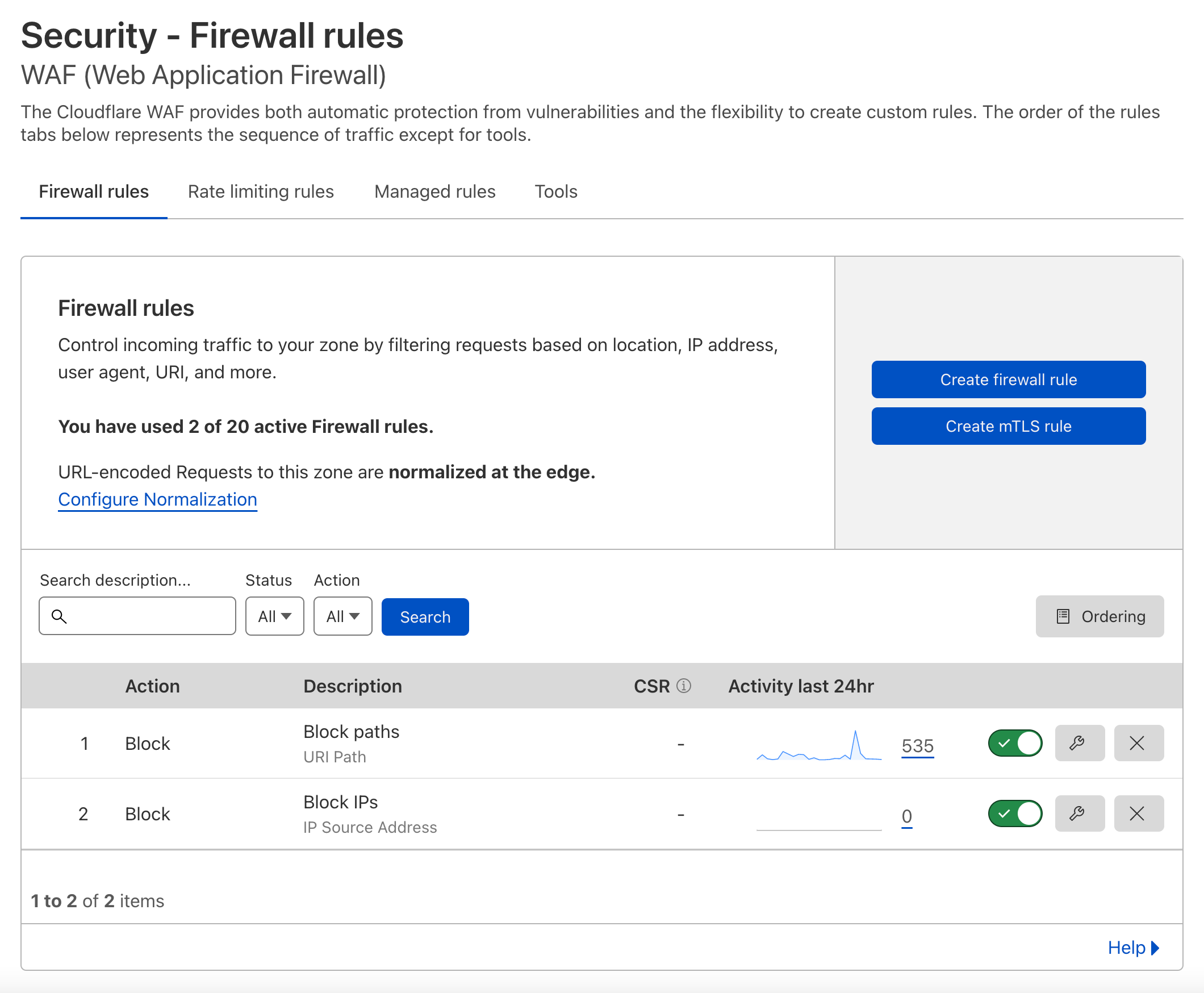 Automatic rules deployed to Cloudflare